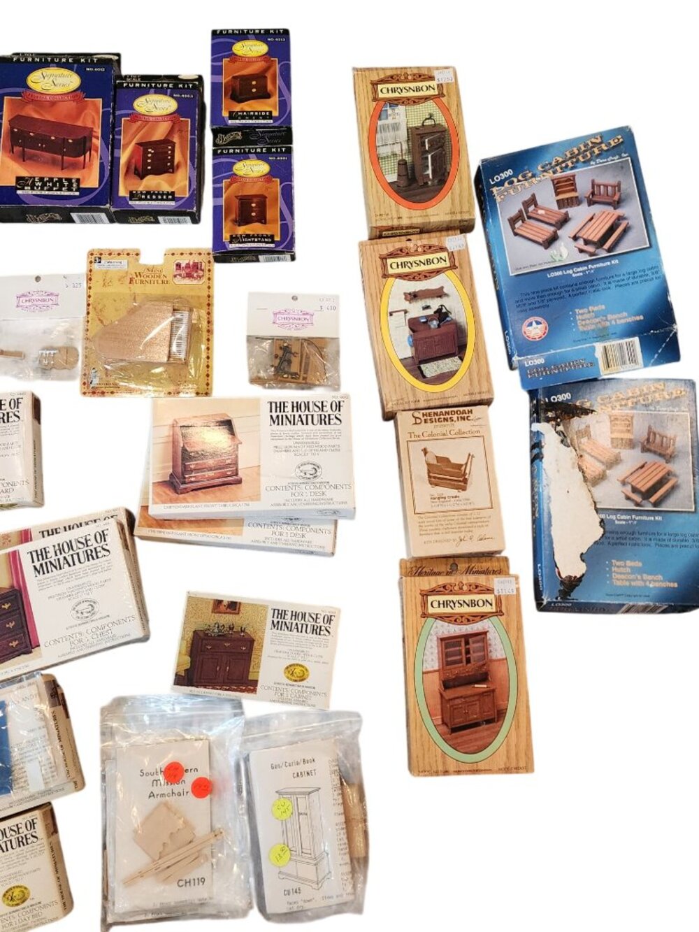 65 Vintage Houseworks Miniature Dollhouse Furniture Kits - Picture 7 of 8